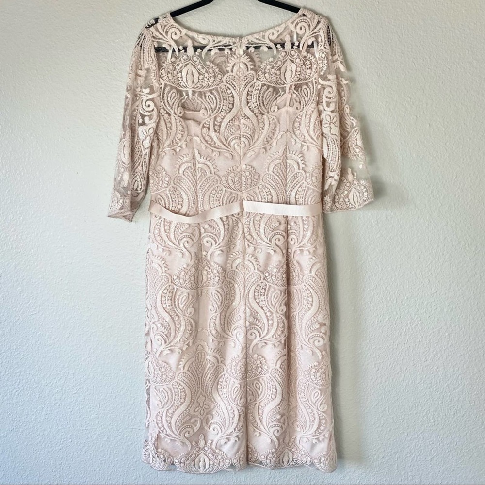 Emma Street Light Pink Lace Midi Dress Size 14 - Picture 3 of 7
